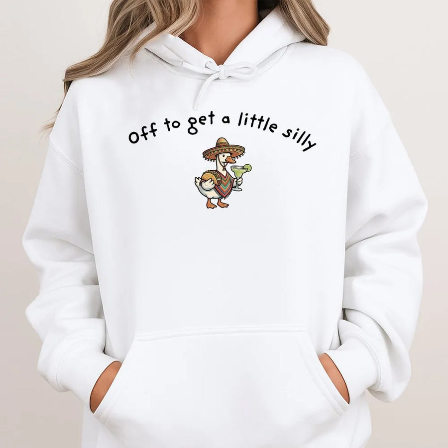 Funny Cinco de Mayo Hoodie | Silly Goose with Sombrero Graphic Tee | Premium Cotton | Mexican Fiesta Party Gift for Men and Women