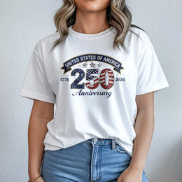 USA 250th Anniversary T-Shirt | 1776-2026 Patriotic Flag Graphic | Premium Cotton Unisex Tee | Commemorative Semiquincentennial Gift