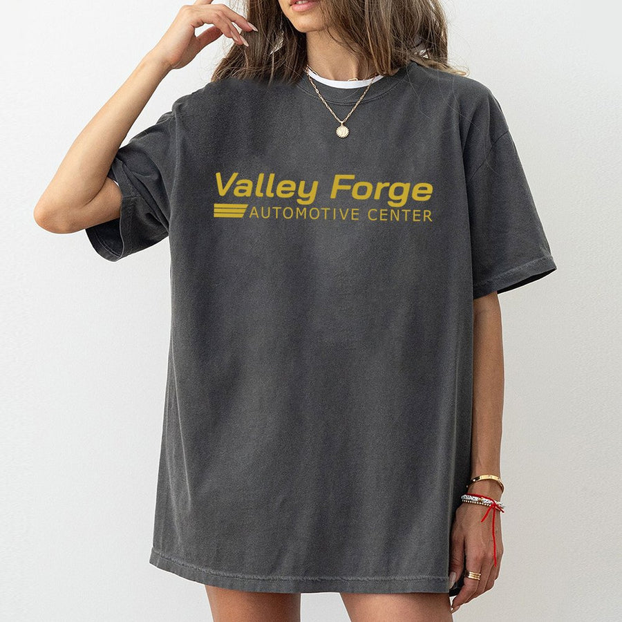 Valley Forge Automotive Center T-Shirt | Vintage Garage Logo Graphic | Premium 100% Cotton | Retro Mechanic Gift For Men And Women