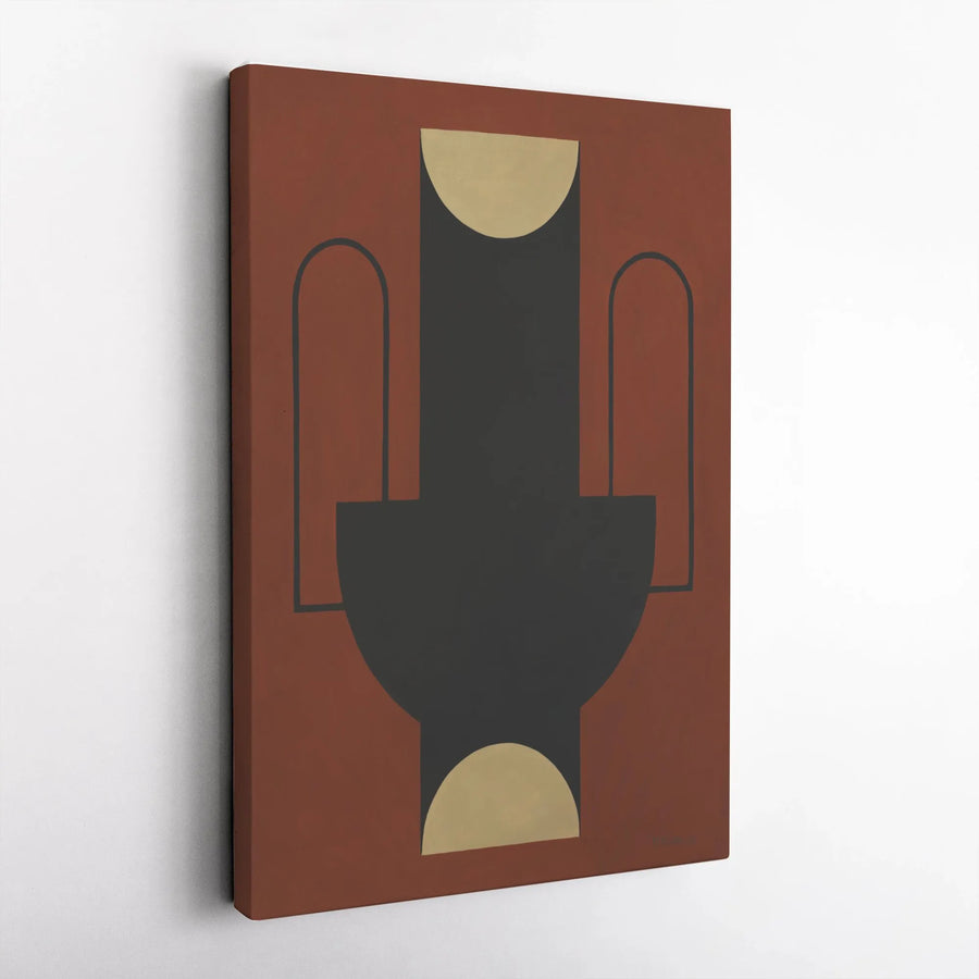 Abstract Vase Vertical Canvas | Minimalist Japandi Wall Art | Premium Thick Gallery Wrap Print | Modern Living Room Home Decor Gift