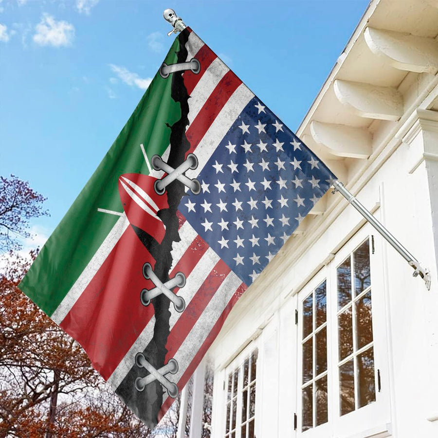 USA Kenya Friendship Flag | Dual Nation Heritage Unity Banner | Weather-Resistant Premium Polyester | House Decor Gift for Patriotic Families