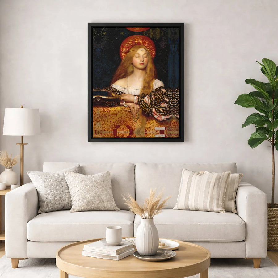 Vanity by Frank Cadogan Cowper Canvas Print | Pre-Raphaelite Fine Art | Gallery Quality 1.25-inch Profile | Classic Aesthetic Gift for Art Lovers