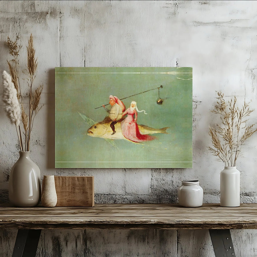 Hieronymus Bosch Canvas Wall Art | The Temptation of St Anthony Print | Thick Gallery Wrap Canvas | Collector's Fine Art Gift for Home Decor