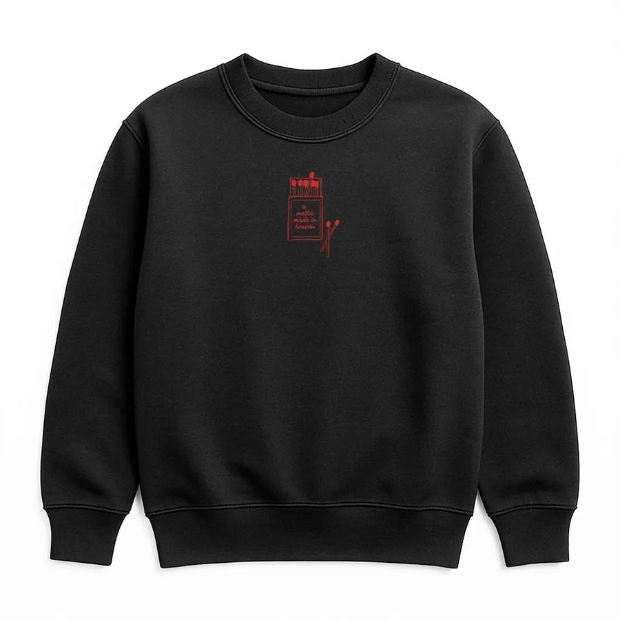 Match Made In Heaven Sweatshirt | Retro Y2K Matchbox Graphic Tee | Premium 100% Cotton | Cute Aesthetic Gift For Her