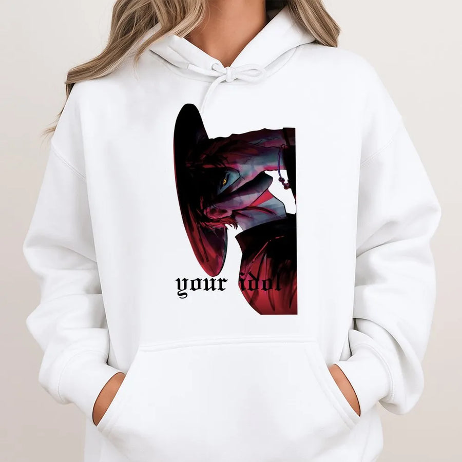 Your Idol Graphic Hoodie | Aesthetic Demon Hunter Streetwear | Premium Cotton Blend | Gift for Anime Fans and K-Pop Lovers