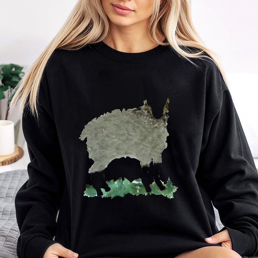 Lost Sheep Sweatshirt | He Left The 99 Watercolor Art | Premium Cotton Blend | Christian Religious Gift For Women And Men
