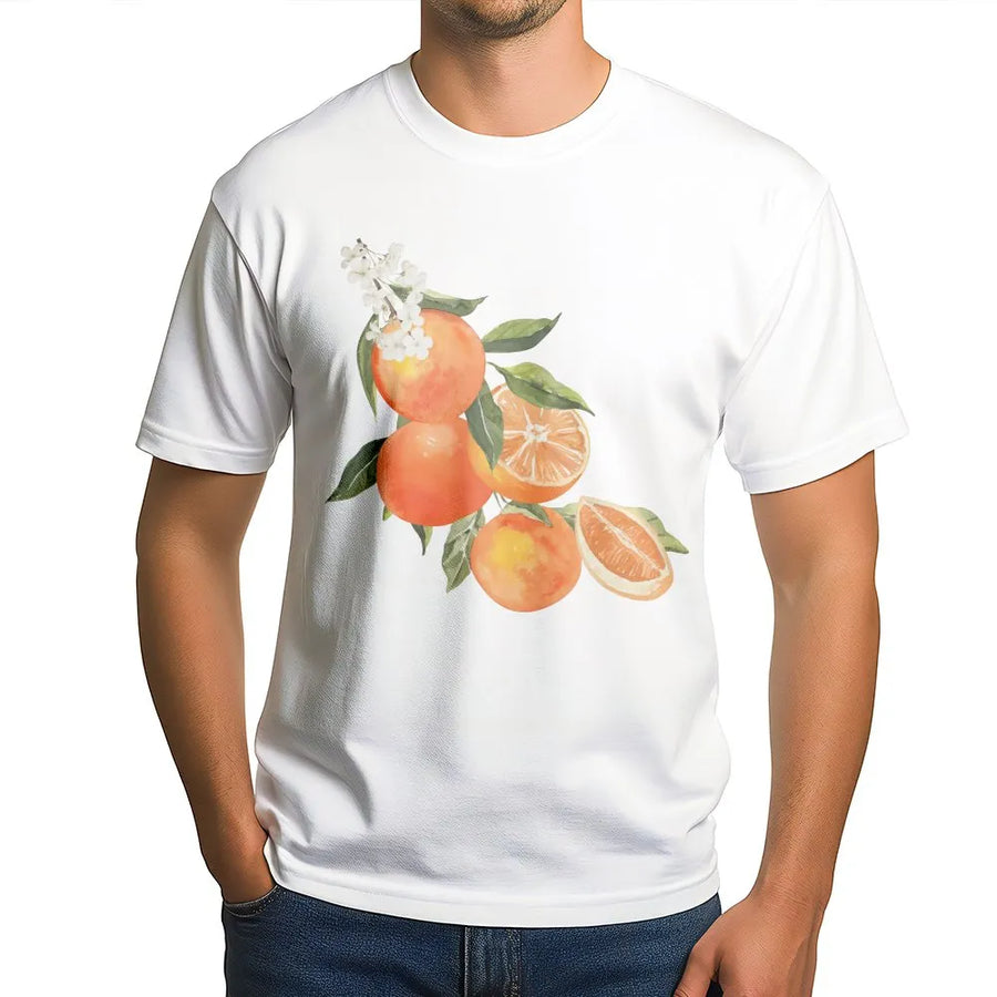Vintage Orange T-Shirt | Aesthetic Botanical Fruit Graphic | Premium Soft Sweatshirt | Cottagecore Foodie Gift for Her