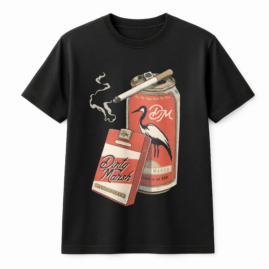Dirty Marsh Hunting T-Shirt | Retro Outdoors Graphic Design | Premium Soft Cotton | Unique Wildlife Gift for Men and Women