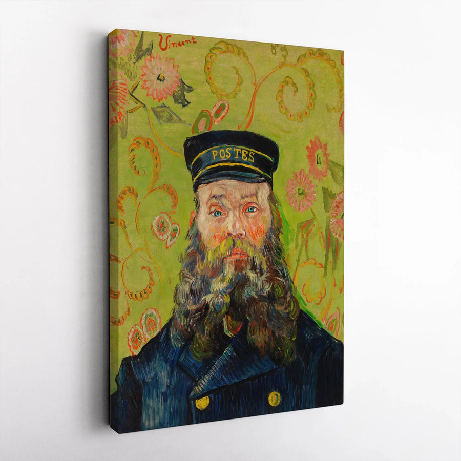 Vincent van Gogh Postman Joseph Roulin Canvas | Famous Post-Impressionist Art Print | Premium Gallery-Wrapped Quality | Fine Art Gift for Home Decor