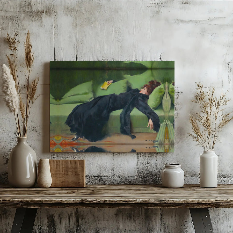 Ramon Casas Jove Decadent Canvas Print | Spanish Modernisme Wall Art | Premium Gallery Wrapped Canvas | Classic Fine Art Lover Gift