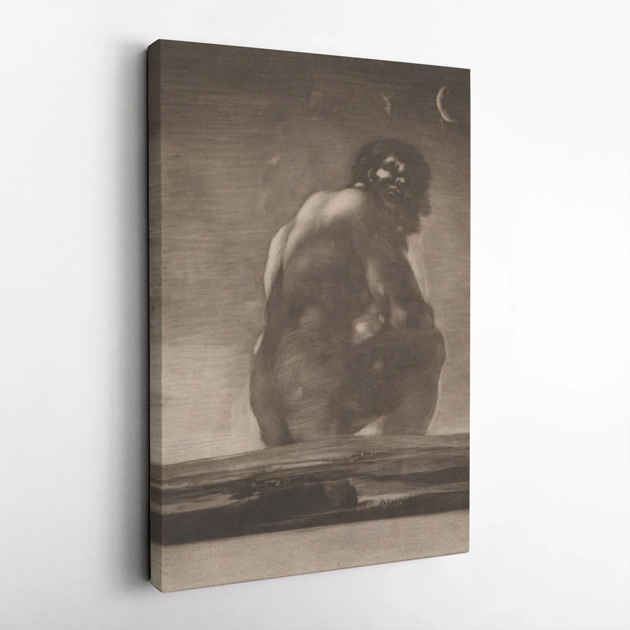 The Colossus by Francisco Goya Canvas Print | Famous Fine Art Wall Decor | Premium 1.25" Thick Gallery Wrap | Classic Masterpiece Home Gift