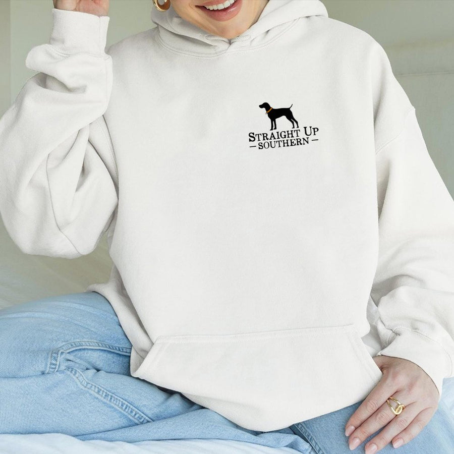 Straight Up Southern Beagle Hoodie | Hunting Dog Graphic Sweatshirt | Premium Cotton Blend | Gift For Dog Lovers & Outdoorsmen