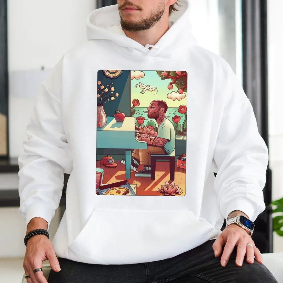 Artist Piano Hoodie | Dreamy Music Tribute Graphic Art | Premium Cotton Blend | Unisex Hip Hop Merch Gift for Music Lovers