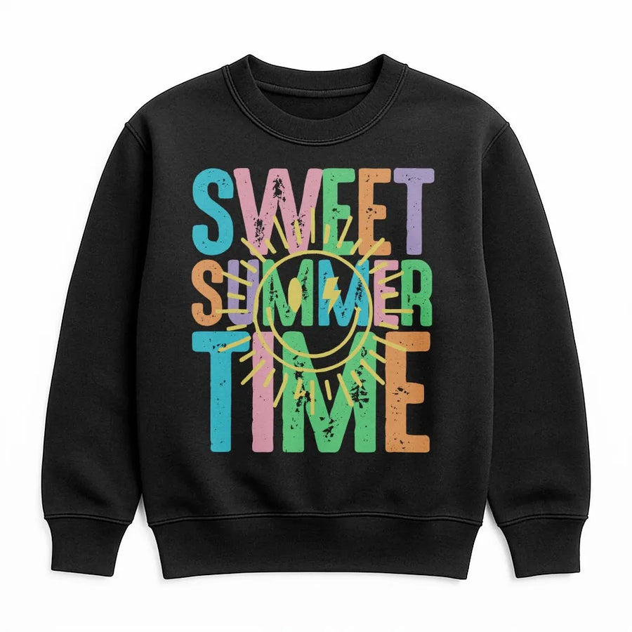 Sweet Summer Time Shirt | Retro Graphic Tee with Pastel Colors | Premium 100% Cotton | Unisex Summer Vacation Gift