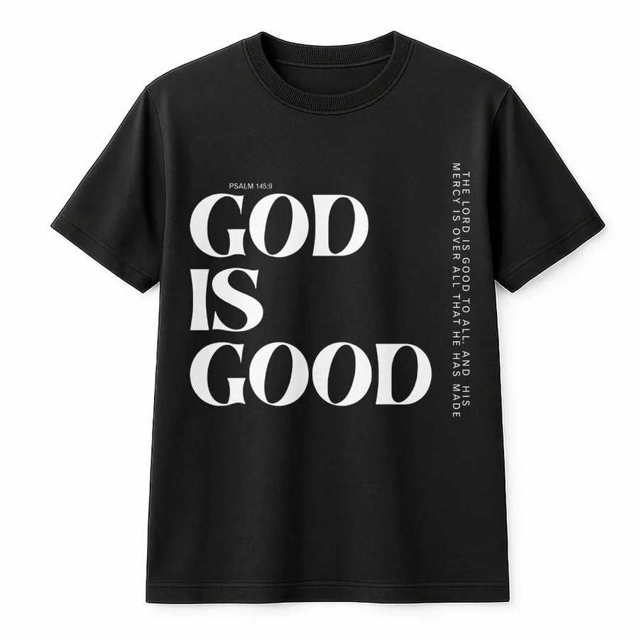God Is Good T-Shirt | Minimalist Scripture Verse Design | Premium Soft Cotton Blend | Religious Christian Gift For Men And Women