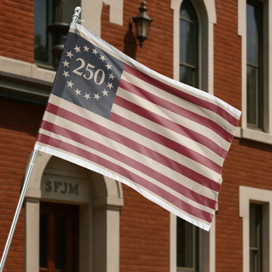 American Sestercentennial Flag | Vintage 1776 USA 250th Anniversary Design | Premium Double Sided Polyester | Patriotic Yard Decor Gift