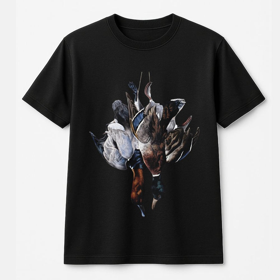 Mallard Duck Hunting T-Shirt | Realistic Waterfowl Graphic | 100% Cotton Premium Tee | Wildlife Outdoor Gift for Hunters