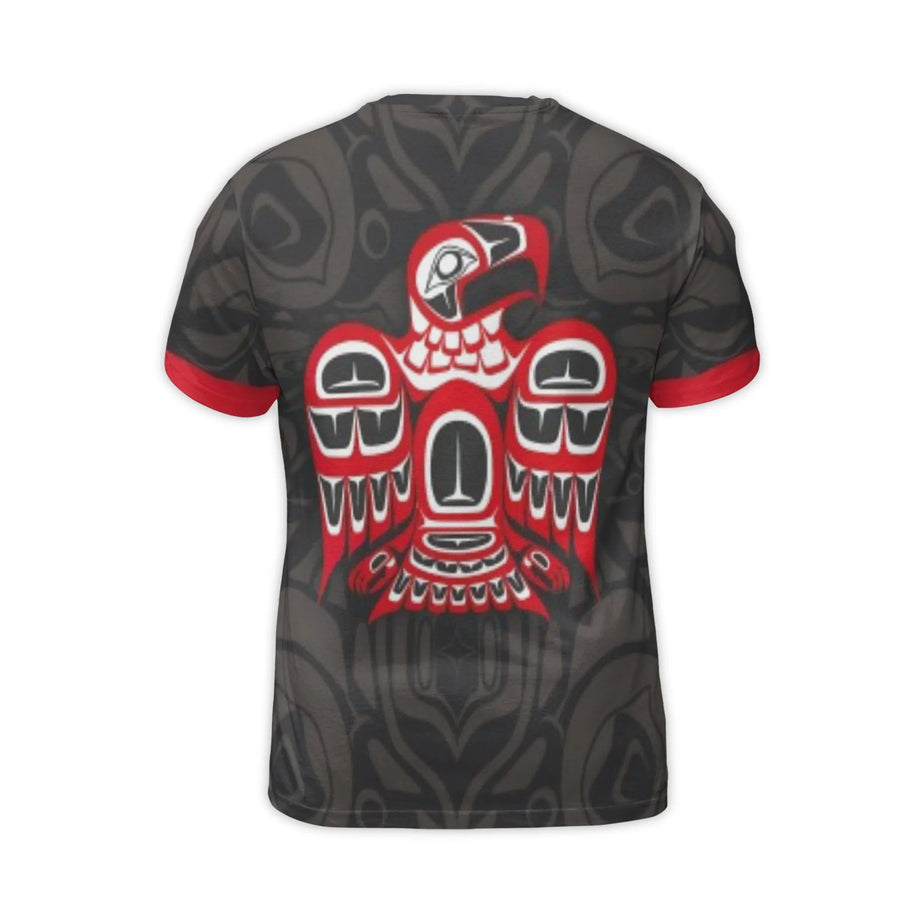 Haida Thunderbird T-Shirt | Northwest Coast Native Art Style | Premium Polyester Jersey 3D Print | Unique Gift for Art Lovers