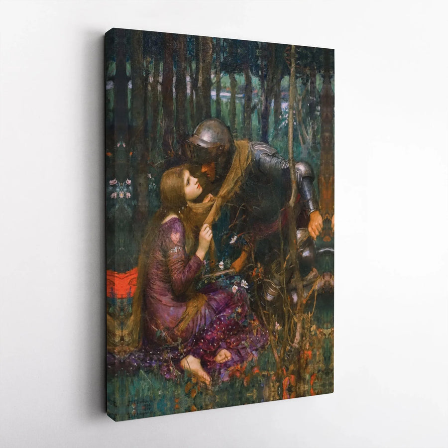 La Belle Dame sans Merci Canvas Print | J.W. Waterhouse Romantic Painting | Premium Fade-Resistant Print | Classic Art Collector's Home Decor