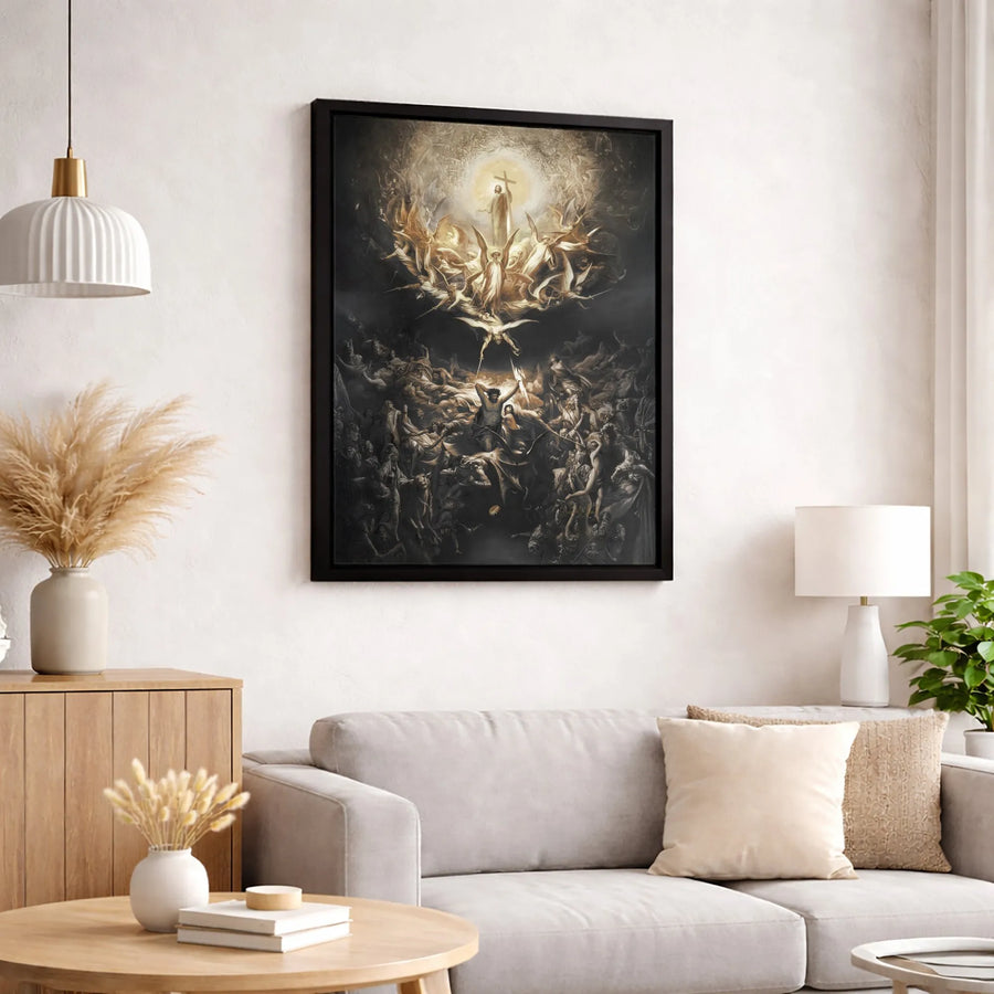 Fall Of The Rebel Angels Canvas Print | Religious Fine Art Wall Decor | 1.25-Inch Premium Gallery Profile | Spiritual Gift For Christian Home