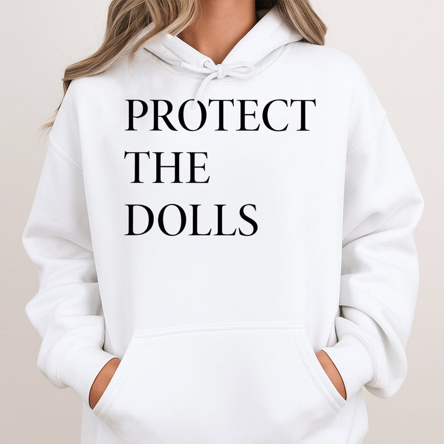 Protect The Dolls Hoodie | Transgender Rights Empowerment Graphic | Premium Cotton Blend | Gift For LGBTQ+ Community Ally