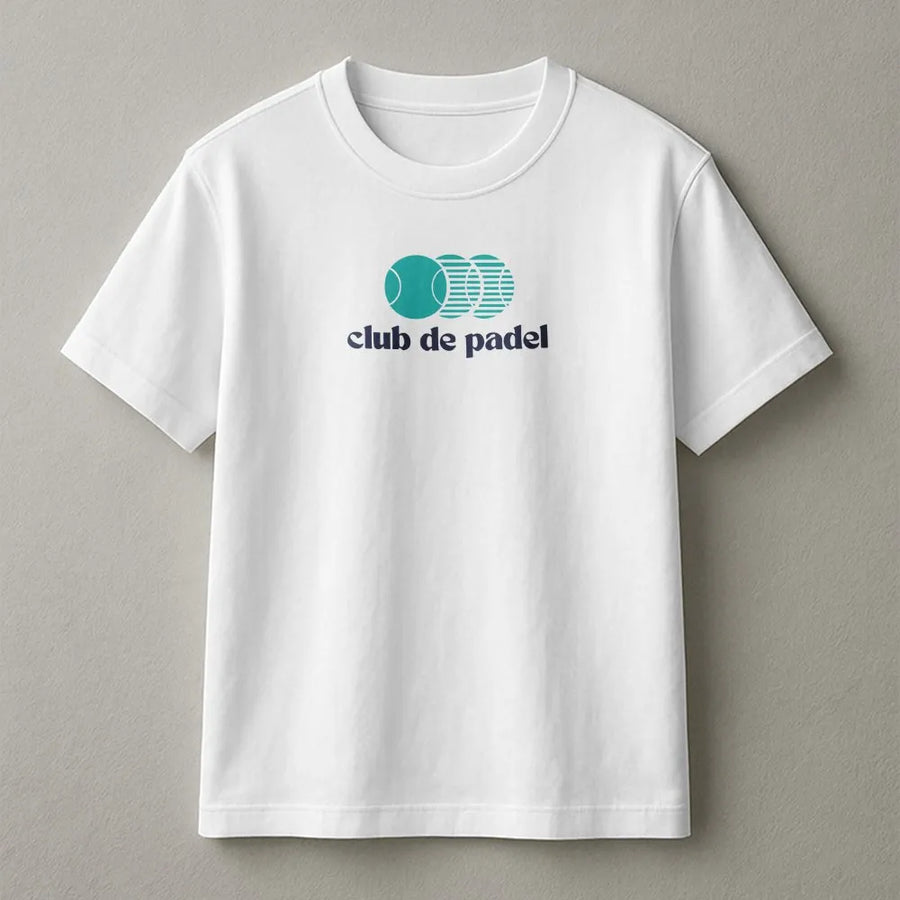 Club De Padel T-Shirt | Minimalist Padel Ball Graphic Sweatshirt | Premium Cotton Blend | Gift for Padel Tennis Player