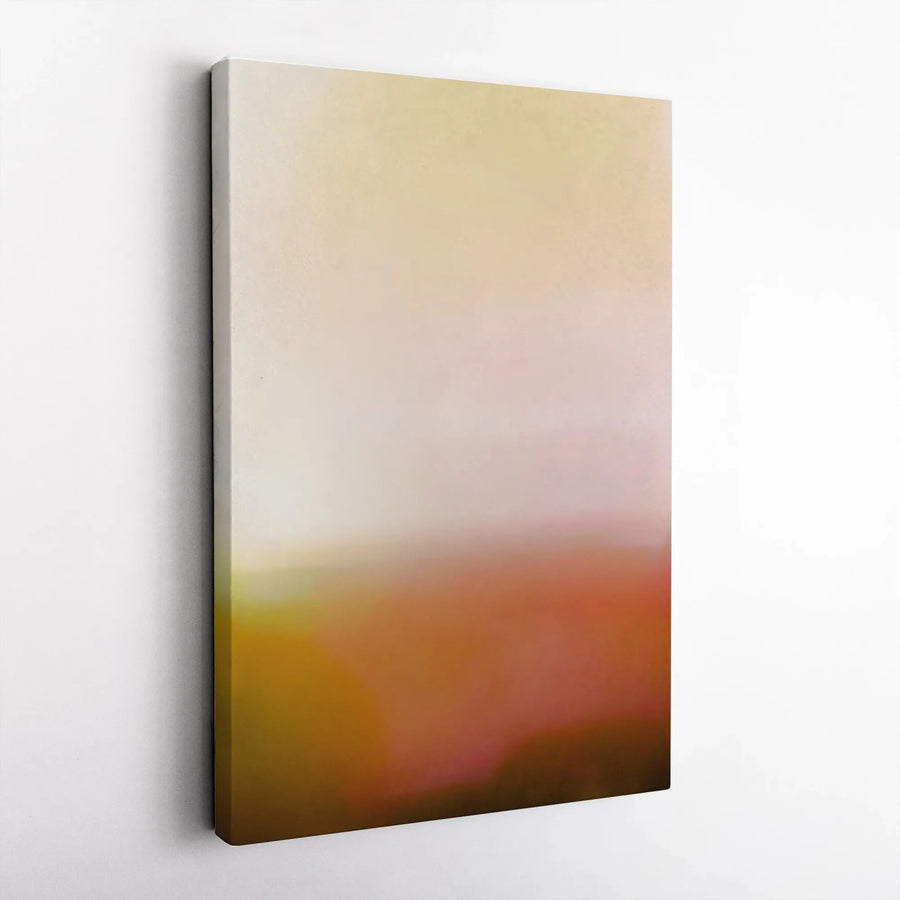 Abstract Gradient Canvas Wall Art | Warm Ombre Color Field Design | Premium Frameless Gallery Wrap | Modern Minimalist Home Decor Gift