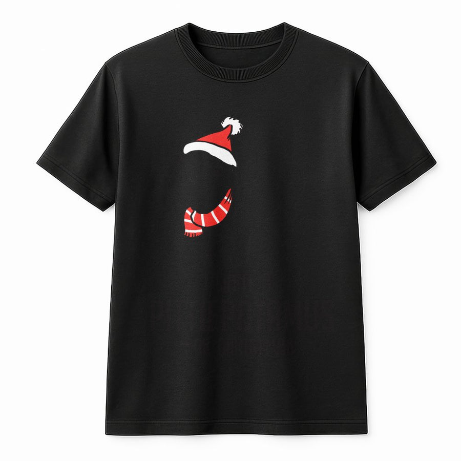 Pitbull Christmas T-Shirt | Cute Santa Hat and Scarf Graphic | Premium 100% Cotton | Funny Dog Mom and Dad Holiday Gift
