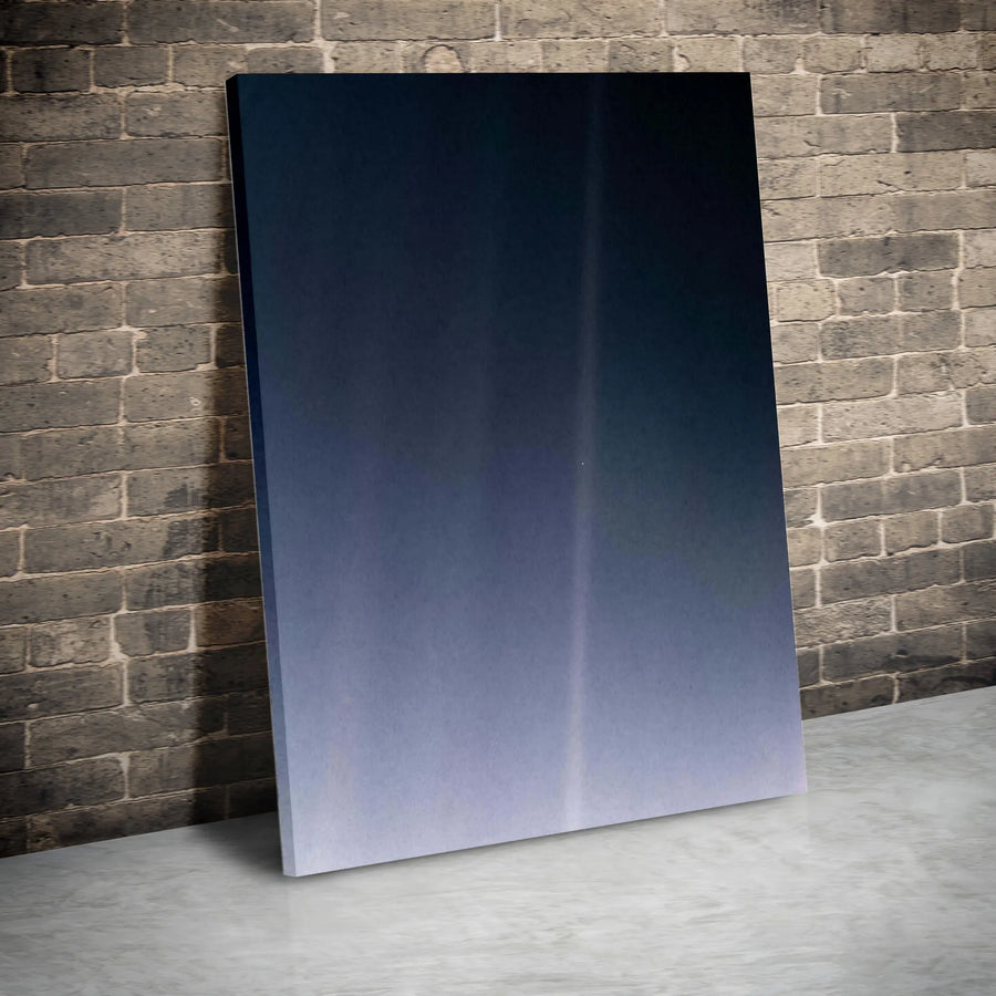 Minimalist Gradient Canvas Wall Art | Navy Blue Ombre Fade Print | Premium Gallery Wrap 1.25 Inch | Modern Home Office Decor