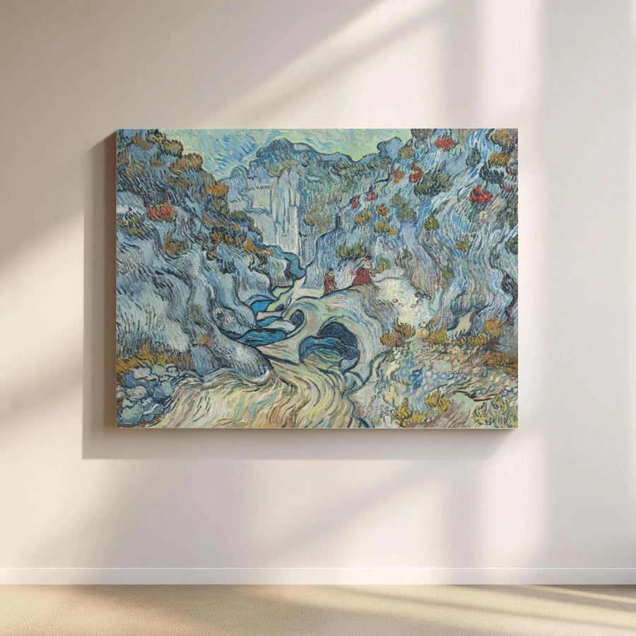 Van Gogh The Ravine Canvas Print | Post-Impressionist Landscape Painting | Fade-Resistant Gallery Wall Art | Collector's Gift for Art Lover