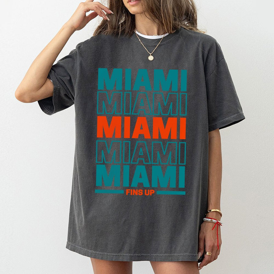 Miami Football T-Shirt, Dolphins Football T-Shirt, T-Shirt For Miami Football Fans