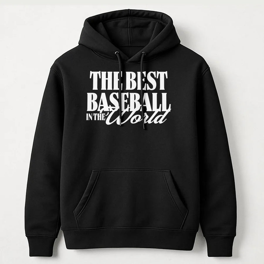 Baseball Mom Hoodie | The Best Baseball Mom In The World Sweatshirt | Premium Cotton Blend | Gift for Proud Sports Mom on Mothers Day