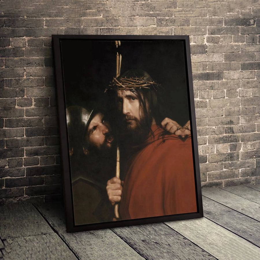 The Mocking of Christ Canvas Print | Religious Fine Art Wall Decor | Premium 1.25" Gallery Wrap | Christian Home and Church Gift