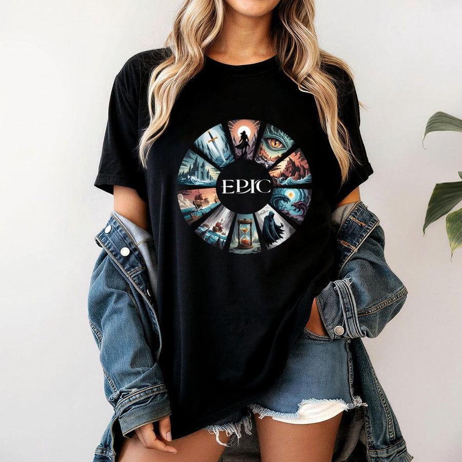 Epic Musical Saga T-Shirt | Fantasy Adventure Storytelling Graphic | Premium 100% Cotton Tee | Gift for Musical Theater Fans & Storytellers
