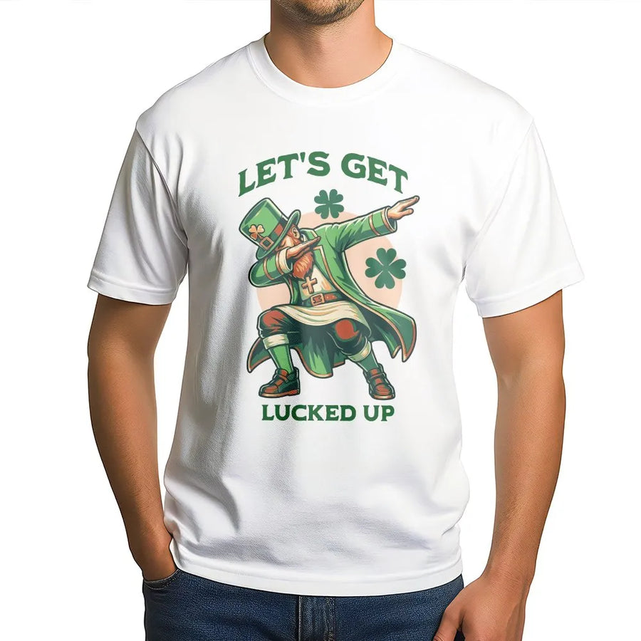Funny St Patricks Day T-Shirt | Dabbing Leprechaun Graphic Sweatshirt | Premium Cotton Blend | Irish Pub Crawl Gift for Men & Women