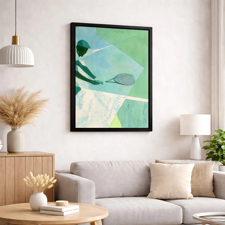 Abstract Tennis Player Wall Art | Modern Sports Canvas Print | Premium Gallery-Wrapped Decor | Gift for Tennis Lovers & Coach