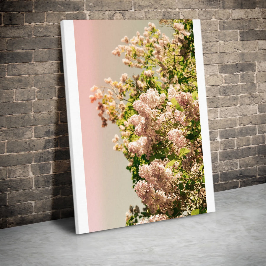 Lilac Flower Canvas Wall Art | Vintage Spring Floral Photography | Premium Gallery Wrapped Canvas | Cottagecore Home Decor Gift