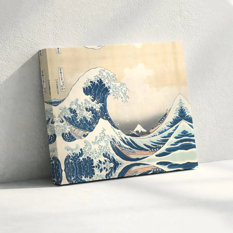 The Great Wave Off Kanagawa Canvas Art | Hokusai Japanese Wall Decor | Premium Fade-Resistant Print | Gallery Quality Office & Home Decor Gift