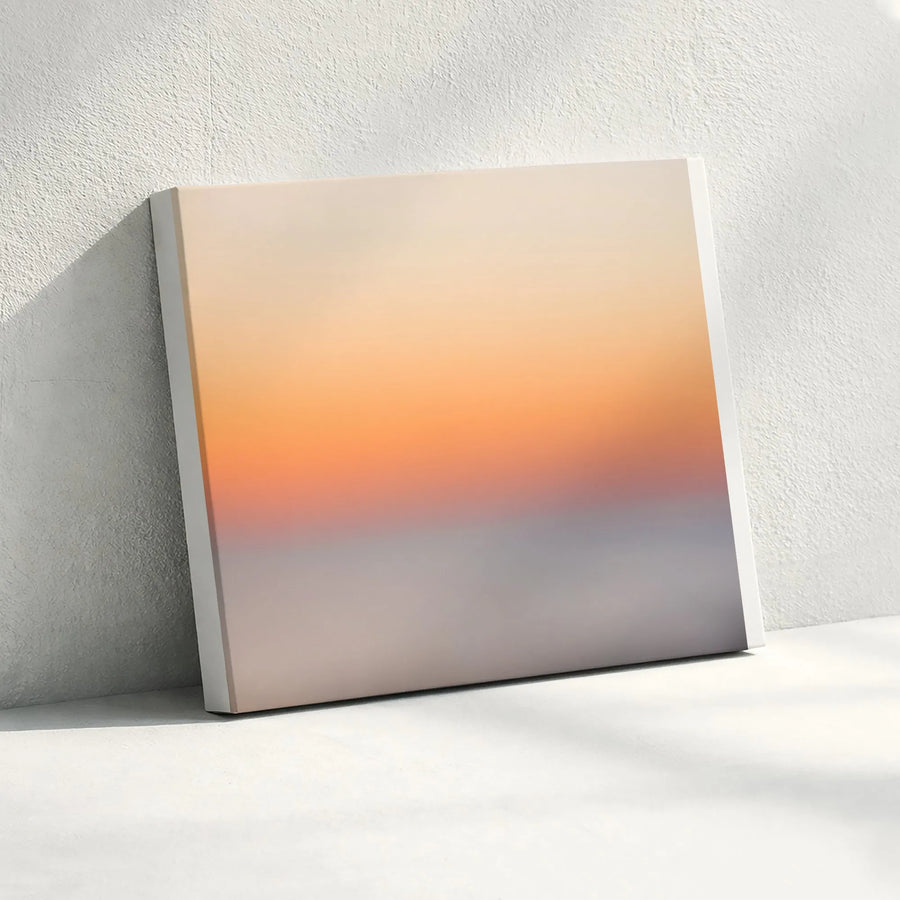 Abstract Gradient Canvas Wall Art | Modern Ombre Color Block Horizon | Premium Fade-Resistant Print | Living Room & Office Decor Gift