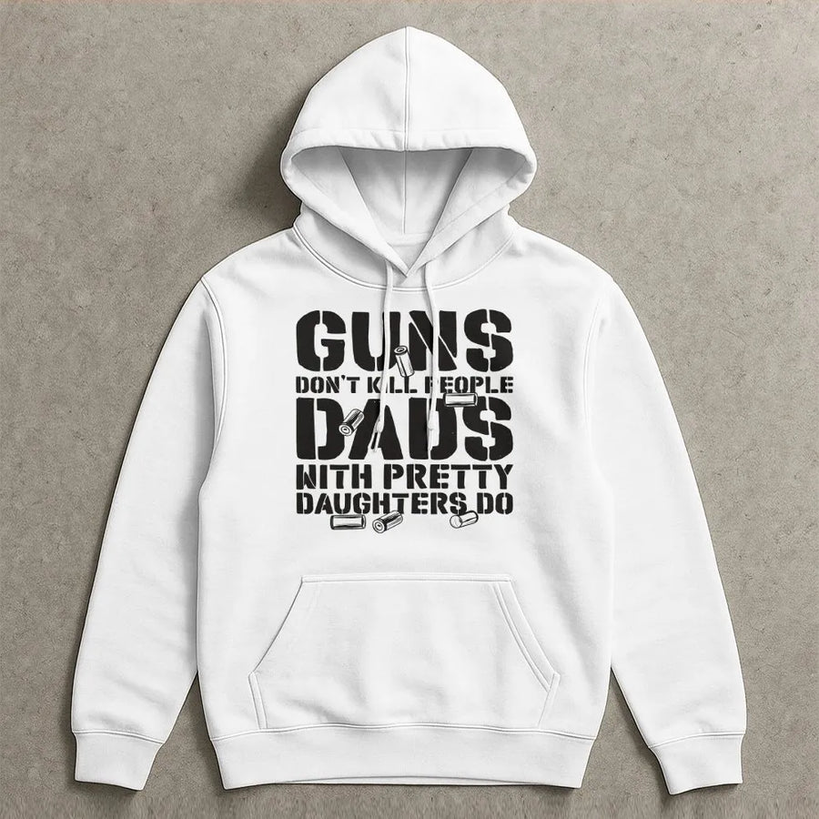 Protective Dad Hoodie | Funny Slogan Graphic Print | Premium Cotton-Blend | Gift for Father's Day 2026 or Dad Birthday