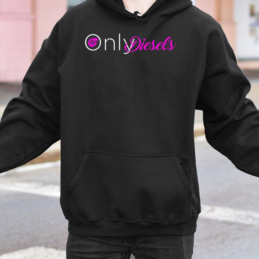 Only Diesels Hoodie | Turbo Car Enthusiast Graphic Sweatshirt | Premium Cotton-Blend Pullover | Perfect Gift For Truck Mechanics And Diesel Lovers