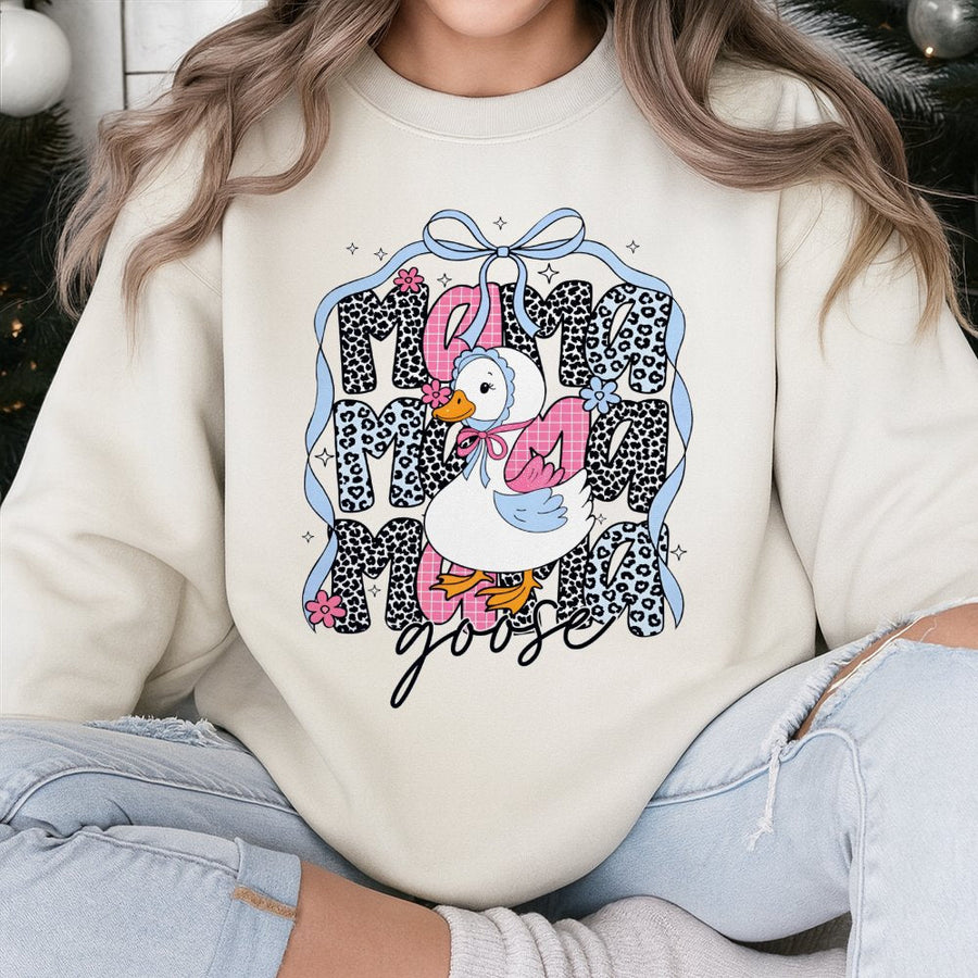 Mama Goose Sweatshirt | Cute Duck Lover Graphic Design | Soft Cotton-Poly Blend | Premium Mother's Day 2026 Gift for Moms