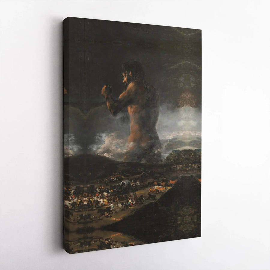 The Colossus by Francisco Goya Wall Art | Famous Spanish Romanticism Painting Print | Premium Gallery-Wrapped 1.25" Canvas | Classic Art Lover Gift