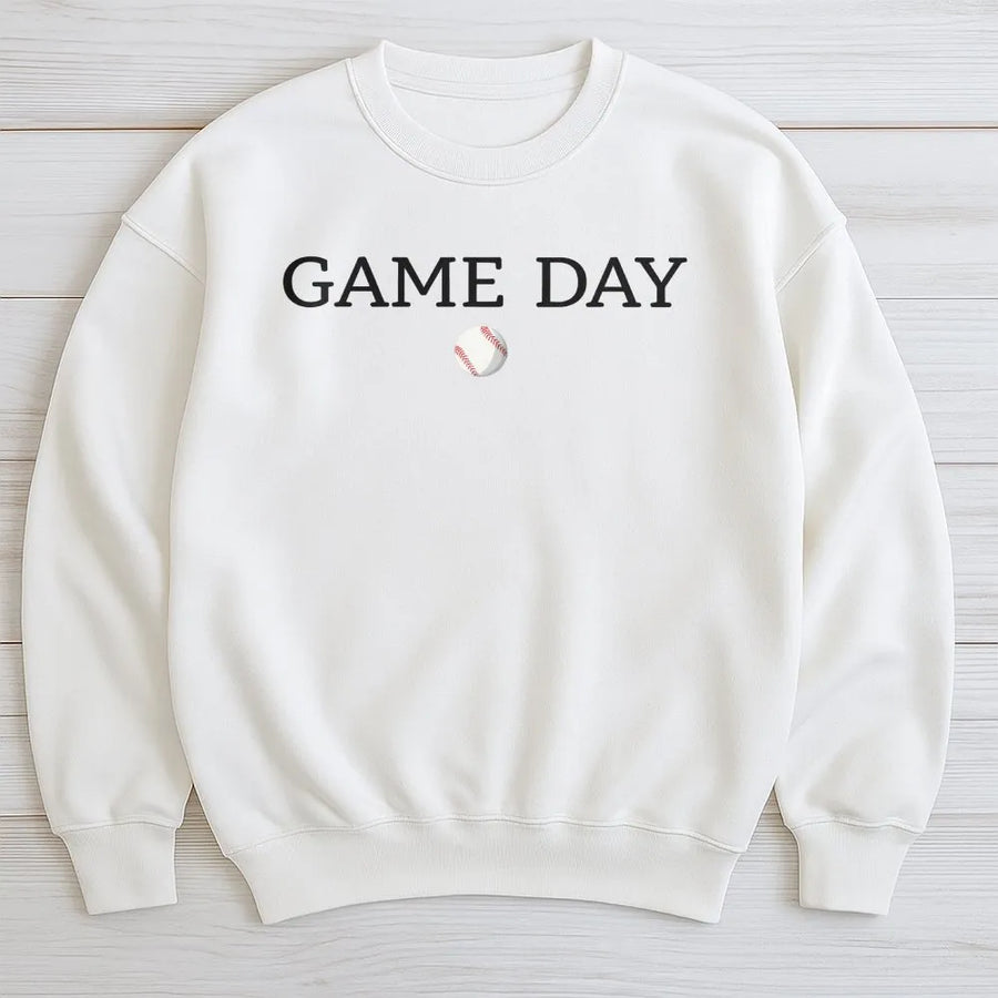 Baseball Mom Sweatshirt | Cute Game Day Graphic Sweatshirt | Soft Cotton Blend Pullover | Baseball Season Fan Gift for Her