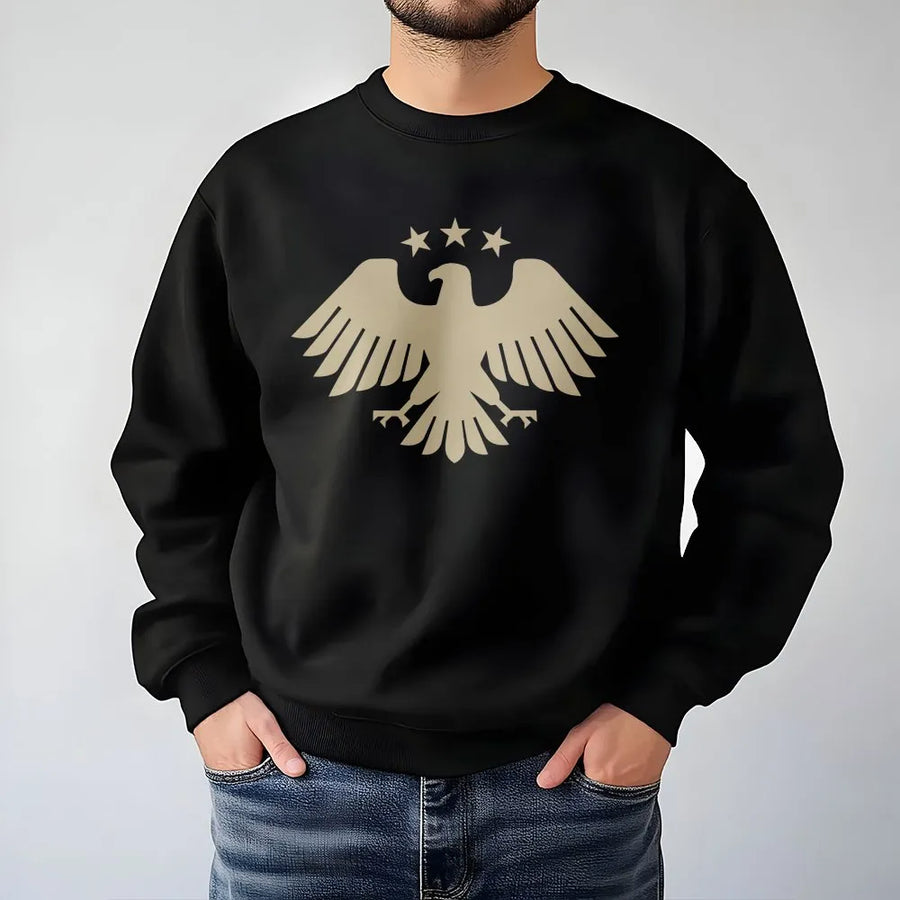 Syrian Revolution Eagle Sweatshirt | Free Syria Graphic Print | Premium Cotton Blend Unisex Crewneck | Patriotic Gift for Syrian Pride
