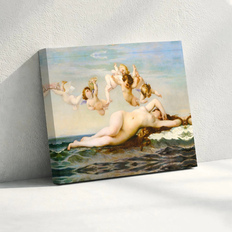 Birth of Venus Canvas Print | Alexandre Cabanel Famous Painting | Premium Gallery Wrapped Wall Art | Classical Art Collector's Gift for Home Decor