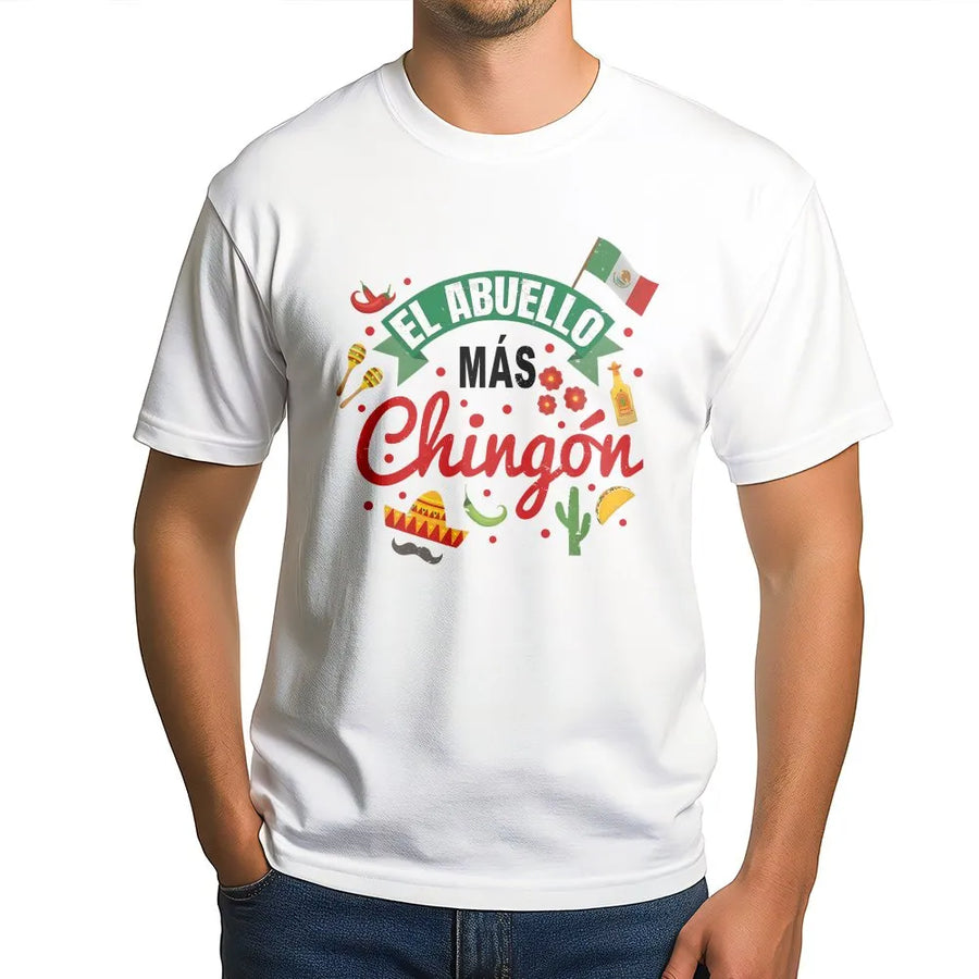 El Abuelo Mas Chingon T-Shirt | Funny Mexican Grandpa Sweater | Soft Cotton Blend | Unique Father's Day Gift, Regalo Para Abuelo