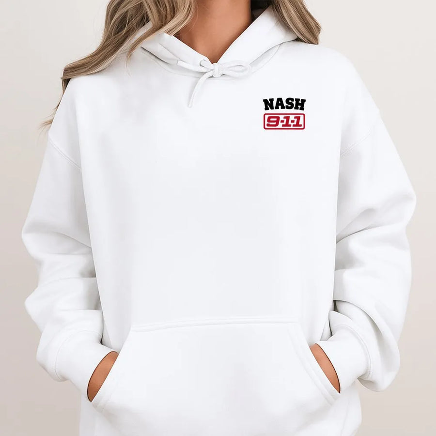 Han 911 First Responder Hoodie | Minimalist Left Chest Graphic | Premium Cotton Unisex Tee | Gift for 911 Dispatcher, Paramedic, EMT