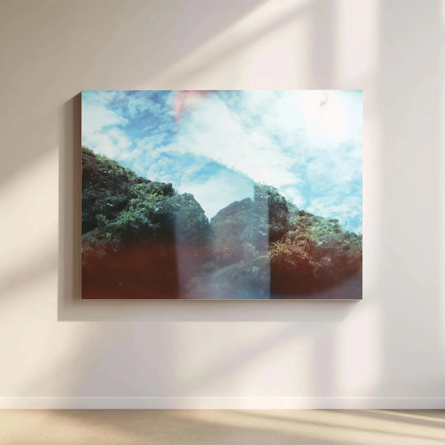 Mountain Landscape Canvas Print | Ethereal Rocky Cliff Photo | Premium Gallery Wrapped Canvas | Modern Living Room Wall Decor