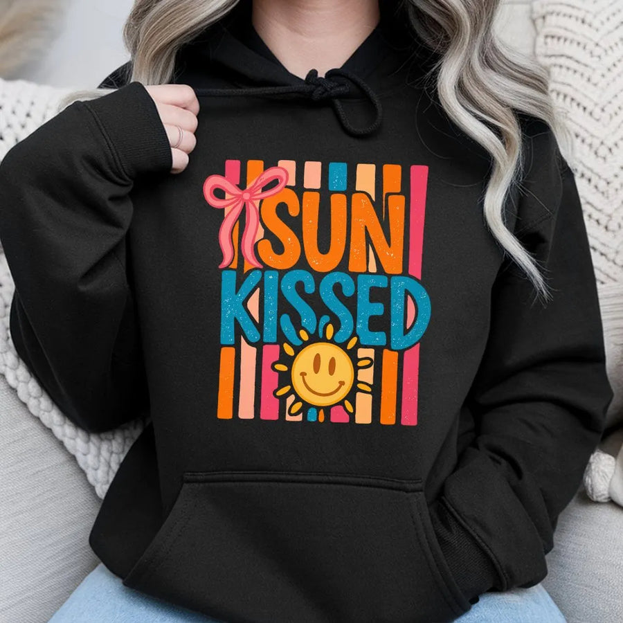 Sunkissed Summer Hoodie | Trendy Beach Life Graphic | Soft Cotton Blend Pullover | Vacation Gift For Her
